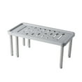 thumbnail image 1 of HEVIRGO Cabinet Shelf Multifunctional Expandable PP Stackable Counter Storage Shelf for Kitchen Gray Stainless Steel,PP, 1 of 8