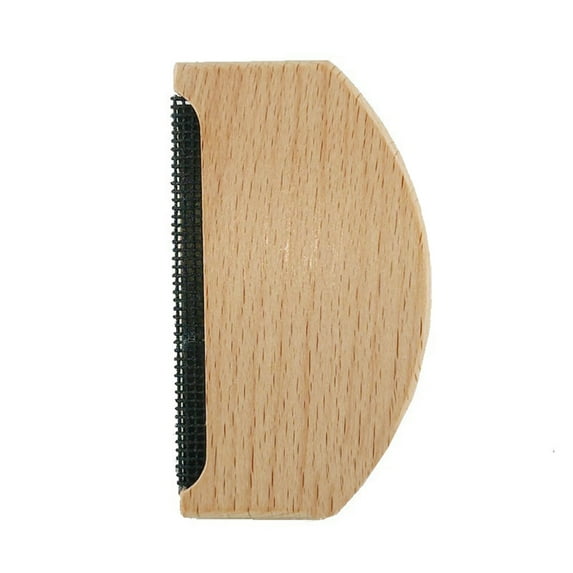 HEVIRGO Cashmere Comb Wooden Sweater Fuzz Wool Pilling Scraper Clothes Fluff Fabric Lint Removal Cleaning Comb Brush for Cashmere Wool