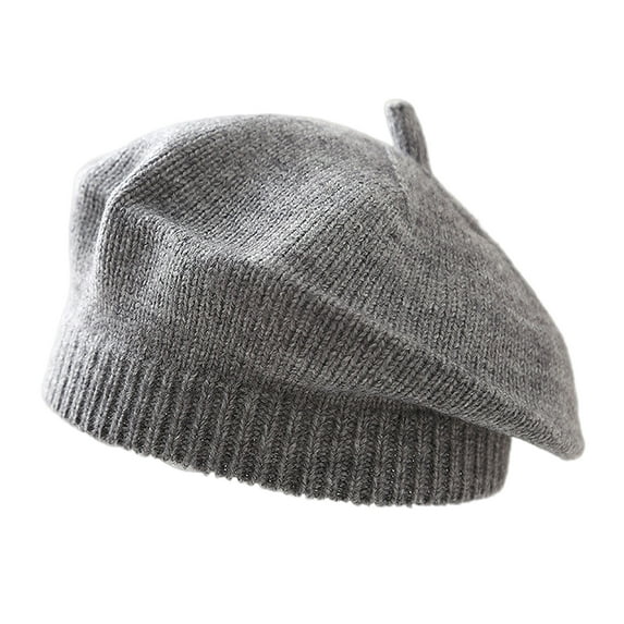 HEVIRGO Children Painter Hat Candy Color Knitted Elastic Keep Warm Anti-slip Beanie Baby Knitted Beret Solid Color Autumn Winter Cap Outdoor Bonnet