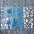 thumbnail image 1 of HEVIRGO Christmas Decor 100Pcs Gift Bags Snowflake Print Storage Pouch Plastic Snacks Nuts Goodie Bags for Bakery, 1 of 8
