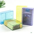 thumbnail image 1 of HEVIRGO Cigarette Case Shining Clear Appearance Plastic Portable Cigarettes Box for Smoker, 1 of 8