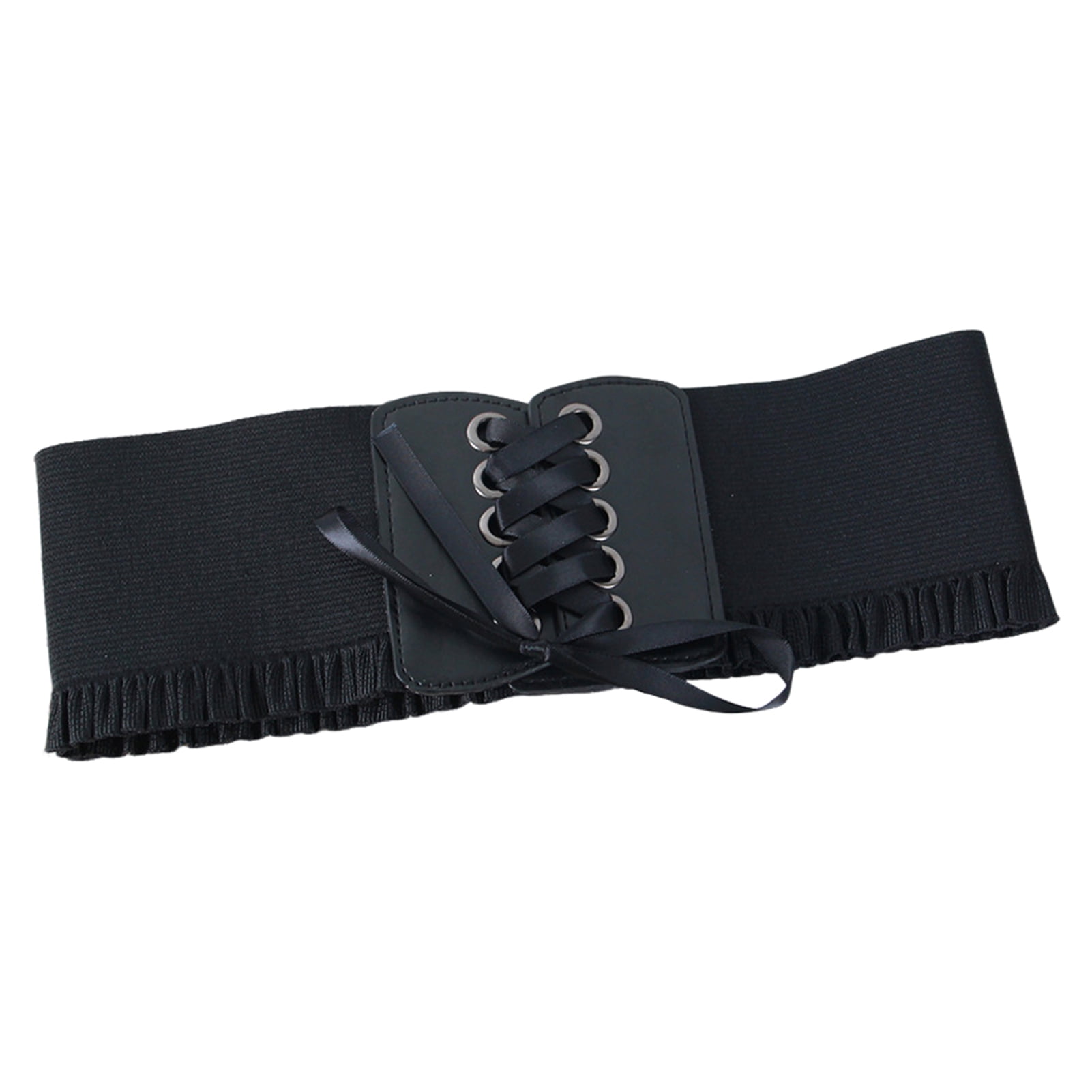 HEVIRGO Corset Waist Belt for Women Lace Up Tied Waspie 