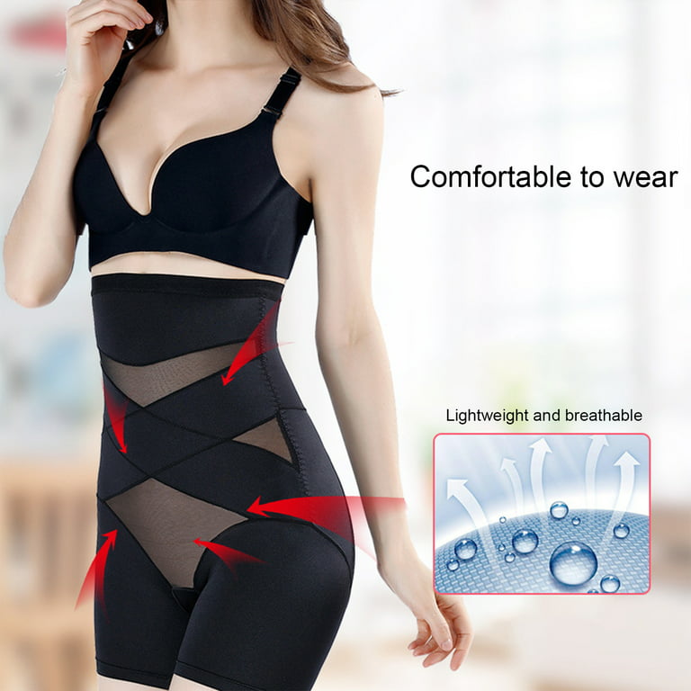 Cross Compression Abs Shaping Pants Women High Waist Panties Slimming Body  Shaper Shapewear Knickers Tummy Control Corset Girdle