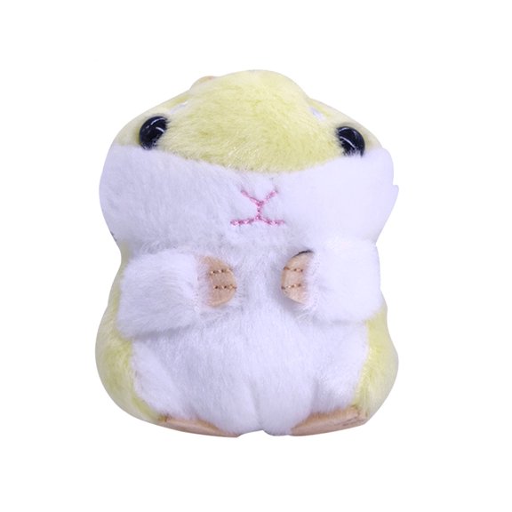 HEVIRGO Cute Hamster Design Plush Stuffed Doll Pendant Keychain Key Holder Bag Decor