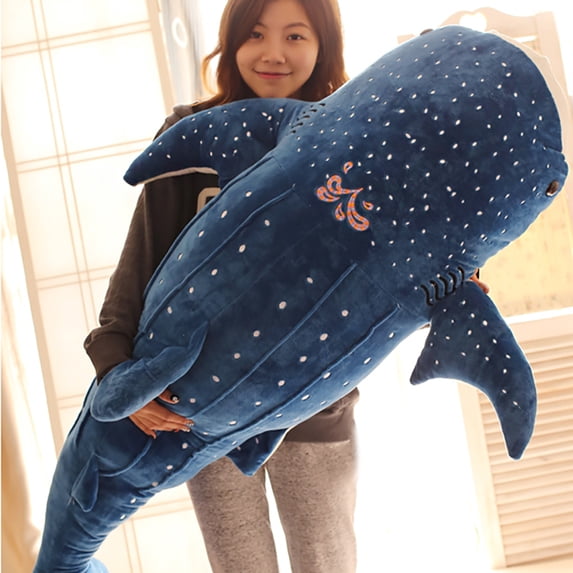 HEVIRGO Cute Shark Plush Toy Big Fish Cloth Doll Whale Stuffed Children Birthday Gift