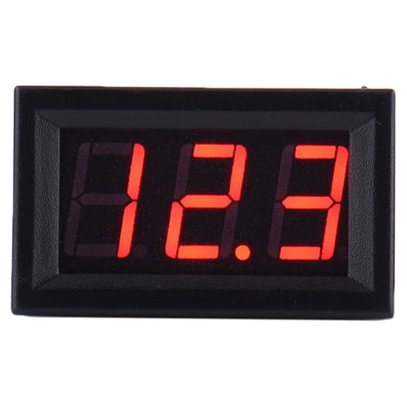 HEVIRGO DC4.5V-30V 0.56inch Screen 2-Wire Mini LED Digital Voltmeter Panel Voltage Meter