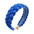thumbnail image 1 of HEVIRGO Decorative Hair Band Teethed Plastic Braid Design Women Headband for Daily Life Blue Plastic,Fabric, 1 of 7
