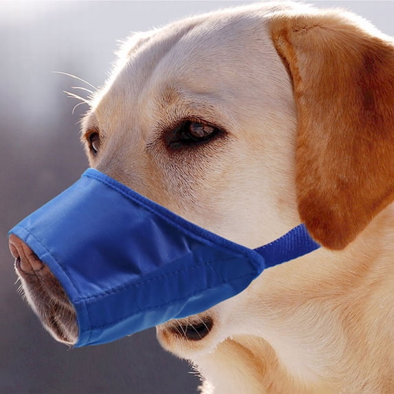HEVIRGO Dog Muzzle, Dog Muzzle Adjustable Anti Bark Polyester Anti-Bite Pet Mouth Cover for Puppy, Pink 5