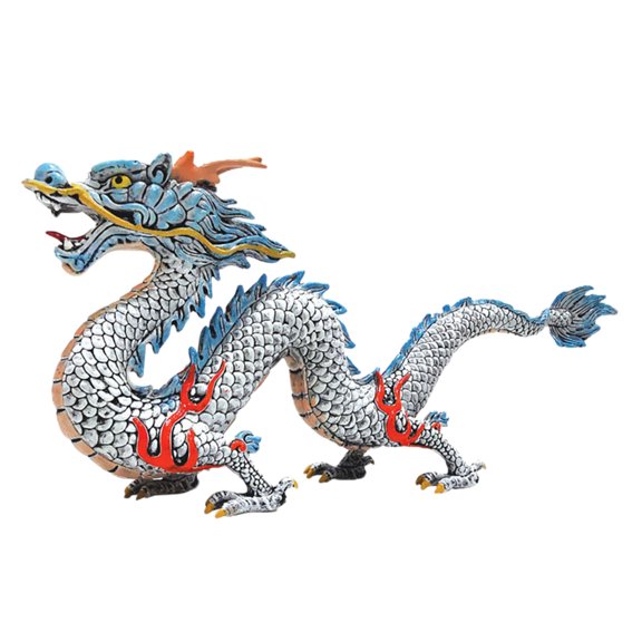 HEVIRGO Dragon Model Fine Workmanship Ornament Trendy Chinese Feng Shui Dragon Statue for Home Decor Dragon Model