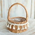 thumbnail image 1 of HEVIRGO Flower Basket Decorative Multifunctional Reusable Tassels Design Storage Organizer for Daily Use, 1 of 8