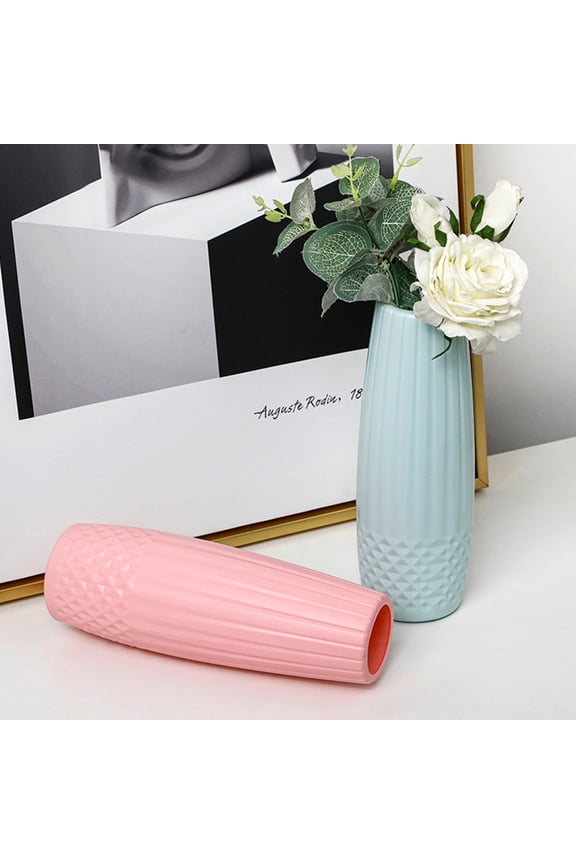Flower Pot Decorative Nordic Style Burr-free Flower Arrangement PE Flower Container Table Vase Decor Home Supplies