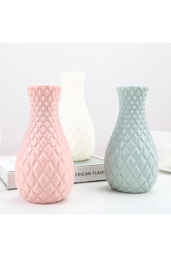 Flower Vase Exquisite Centerpiece Portable Nordic Style Ceramic Look Vase for Home