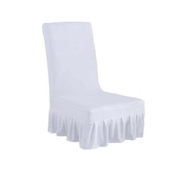 HEVIRGO Foldable Chair Cover Dust-proof Polyester Kitchen Eating Chair Cover Protector for Household Polyester