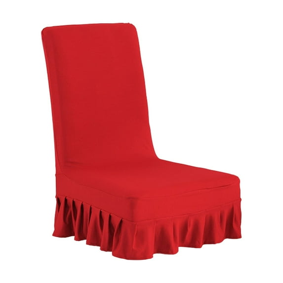 HEVIRGO Foldable Chair Cover Dust-proof Polyester Kitchen Eating Chair Cover Protector for Household Polyester