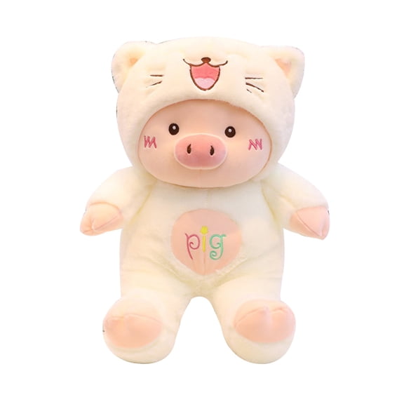 HEVIRGO Funny Pig Coplay Cats Bear Doll Plush Stuffed Toy Children Birthday Xmas Gift