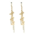 thumbnail image 1 of HEVIRGO Girls Butterfly Tassel Long Dangle Rhinestone Stud Earrings Jewelry Alloy Rhinestone Gold, 1 of 8