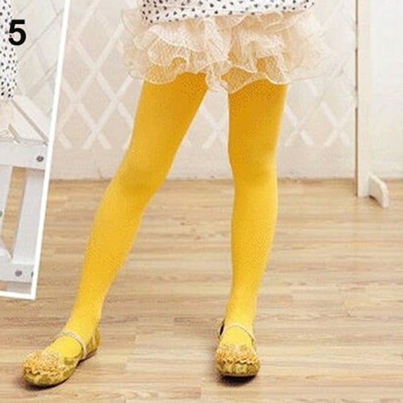 HEVIRGO Girls Kids Tights Pantyhose Stockings Soft Stretch Velvet Ballet Socks, Fit for 3-10 Years Old Kids