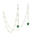 thumbnail image 1 of HEVIRGO Glasses Chain Simple Style Reusable Alloy Women Eyeglasses Butterfly Chain Decoration for Female Green Acrylic, Alloy, 1 of 7