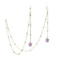 thumbnail image 1 of HEVIRGO Glasses Chain Simple Style Reusable Alloy Women Eyeglasses Butterfly Chain Decoration for Female Purple Acrylic, Alloy, 1 of 6