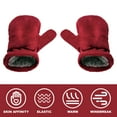 thumbnail image 1 of HEVIRGO Infant Gloves with Thick Fastener Tape, Autumn Winter Toddler Boys Girls Adjustable Plush Gloves for Outdoor, 1 of 3