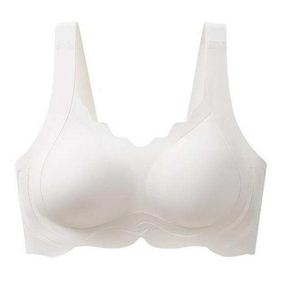 HEVIRGO Lady Bra Seamless Plus Size Thin Push-up 3D Full Cup Wide Shoulder Strap Good Support Thin Sport Bra Lady Daily Exercise Underwear