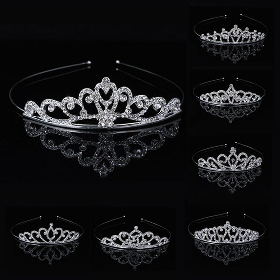 HEVIRGO Lovely Crown Rhinestone Kids Girl Princess Tiara Headband Dancing Party Headwear