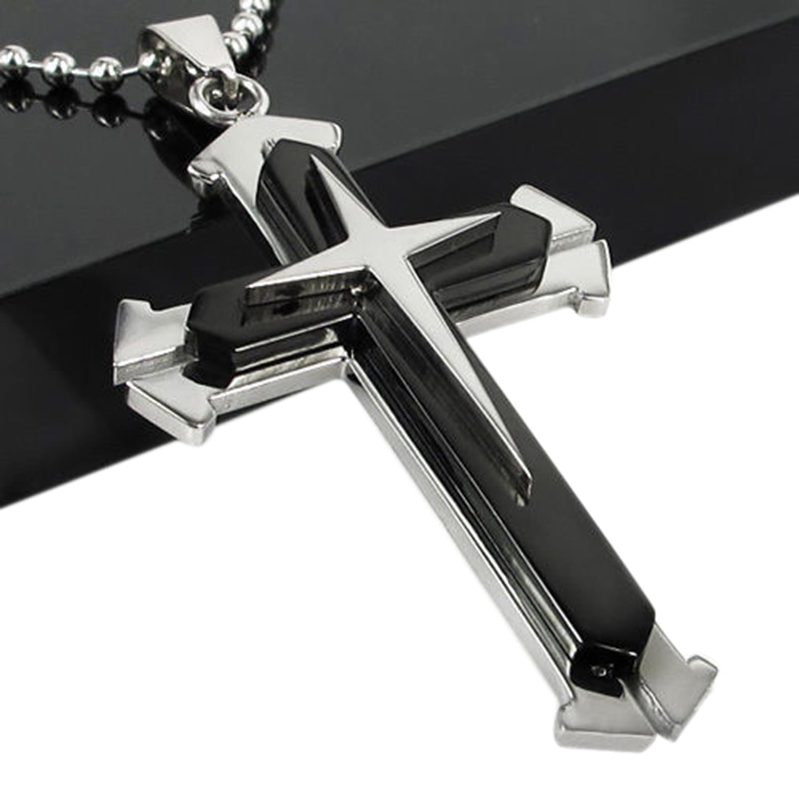 Men's Cross Pendant Necklace - Stylish Chain For Everyday & Special Occasions