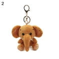 thumbnail image 1 of HEVIRGO Mini Elephant Plush Stuffed Doll Pendant Keychain Key Chain Holder Bag Decor, 1 of 10
