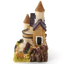 HEVIRGO Miniature Fairy House Miniature House Fairy Garden Micro Landscape Home Decoration Resin Craft Decor