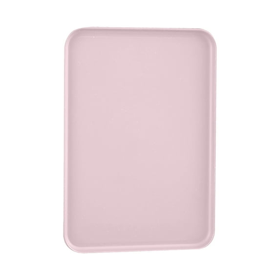 HEVIRGO Multi-use Large Capacity Serving Tray Plastic Practical Food-grade Storage Tray for Home Pink Plastic