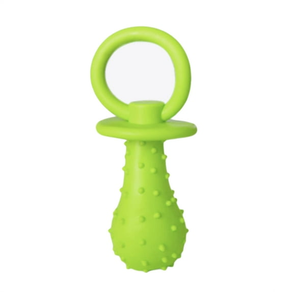 HEVIRGO Pet Puppy Dog Soft Rubber Bone Dot Squeaky Molar Cleaning Training Chew Toy Multi-color TPR