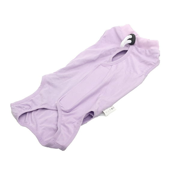 HEVIRGO Pets Cat Kitten Recovery Weaning Suit Breathable Elastic Soft Clothes Vest Coat Purple Modal