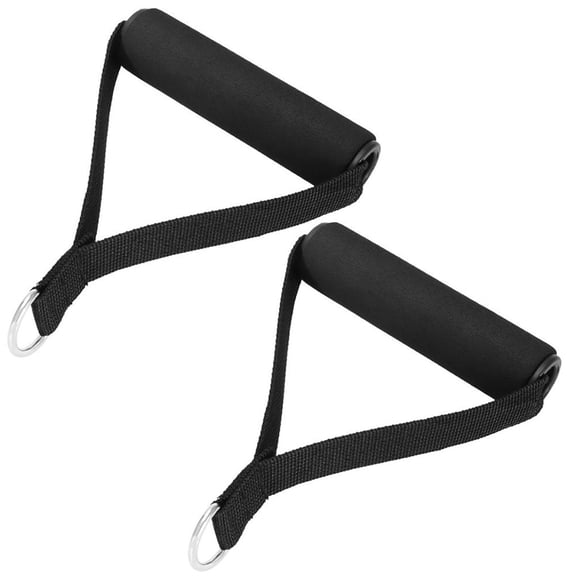 HEVIRGO Premium Pull Handles, Resistance Bands Foam Handle, Fitness Handle, Replacement Fitness Equipment for Pilates, Yoga, Strength Trainingļ¼Black)
