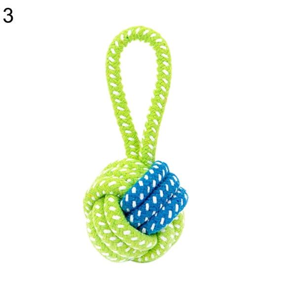 HEVIRGO Puppy Medium Dog Chew Teething Cotton Rope Knot Ball Playing Teeth Cleaning Toy