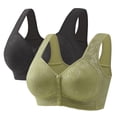 thumbnail image 1 of HEVIRGO Push-Up Cotton Bra for Older Women Full Coverage Front Closure Bras Breathable Supportive Bra Padded Lifting Bras for Daily Wear, 1 of 8