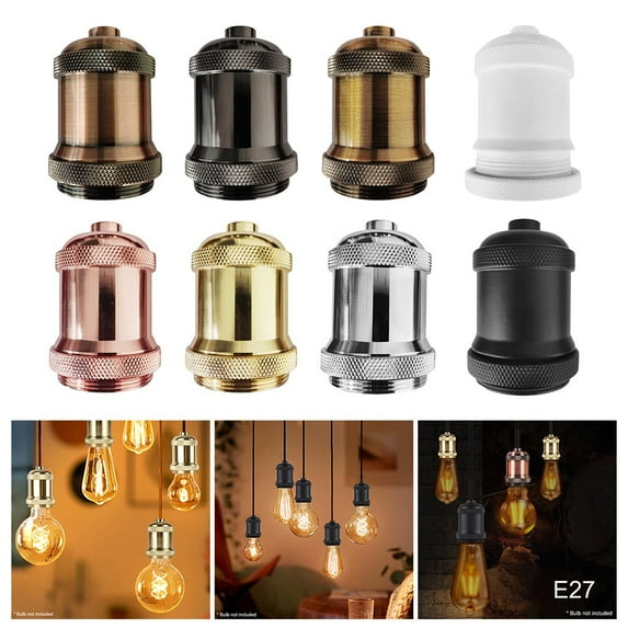 HEVIRGO Retro Aluminum E27 Ceiling Lamp Holder Pendant Light Socket Decorative Accessory Aluminum