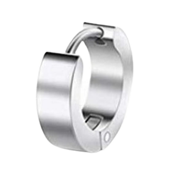 HEVIRGO Round Earring Safe Unfading Unisex Unisex Stainless Steel Round Ear Clip for Shopping Club Daily Wear Stainless Ste