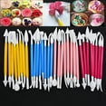 thumbnail image 1 of HEVIRGO Sculpting Pen, 8Pcs Sculpting Pen Easy to Use Double-head Plastic Double-head Cake Sculpting Pen for Candy Mold, Rose-Red, 1 of 8