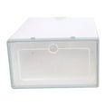 thumbnail image 1 of HEVIRGO Shoe Holder Transparent Lightweight PP Clear Plastic Stackable Shoe Organizer for Home, 1 of 8