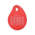 thumbnail image 1 of HEVIRGO Silicone Bowl Scraper Multipurpose Labor-saving Portable Durable Measurement Chart Memo Scraper for Kitchen Red Stainless, 1 of 8