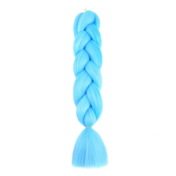 HEVIRGO Solid Color Synthetic Hair Extensions African Braids Crochet Braiding Ponytail