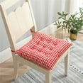 thumbnail image 1 of HEVIRGO Square Anti-slip Chair Cushion, 16x16 Inch Flannel Fine Stitching Seat Cushion Pad, 1 of 10