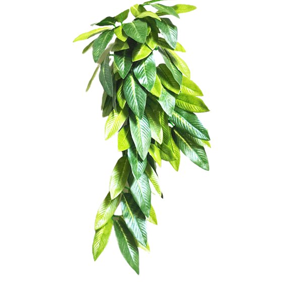 HEVIRGO Stimulation Reptile Plants Realistic Multifunctional Resin Lifelike Artificial Hanging Vine for Home Pink Resin