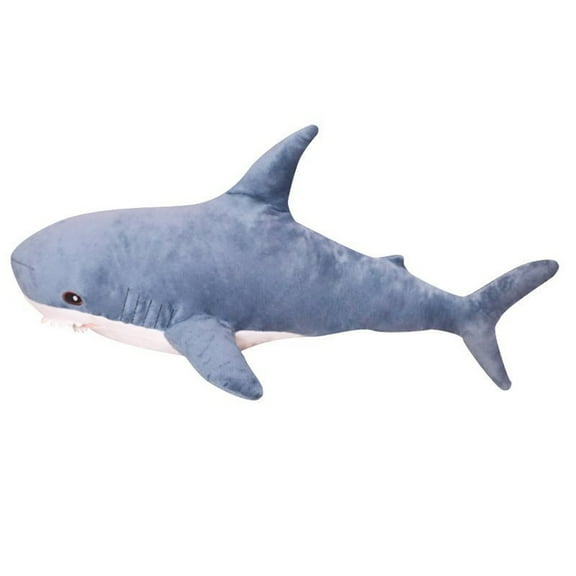 HEVIRGO Stuffed Shark Toy Large Size Breathable Non-shedding Vibrant Stuffed Animal Cushion Toy for Sofa Decor Shark Toy