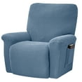 thumbnail image 1 of HEVIRGO Super Stretch ​Couch Covers Recliner Covers Form Fitted Standard/Oversized Power Lift Reclining Slipcovers, Feature Soft Thick Jacquard, Blue, 1 of 5