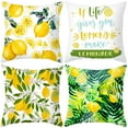 thumbnail image 1 of HEVIRGO Throw Pillow Cover, 45x45cm Lemon Orange Print Throw Pillow Case Cushion Cover Home Sofa Bed Decor, 1 of 5