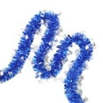 thumbnail image 1 of HEVIRGO Tinsel Twist Garland Fade-resistant Dense Gorgeous Foil Madder Outdoor Indoor Xmas Tree Garland Decor for Party - Blue, 1 of 10