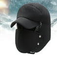 thumbnail image 1 of HEVIRGO Women Men Winter Hats Windproof Thick Warm Snow Cap Face Mask Outdoor(Black), 1 of 10