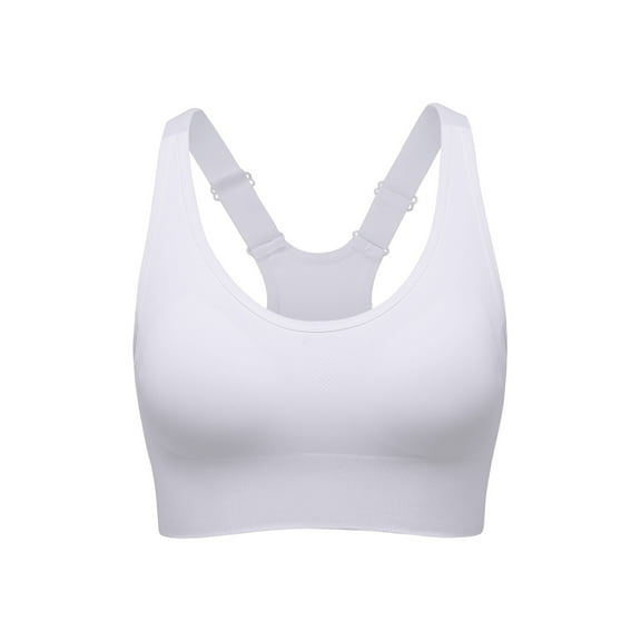 HEVIRGO Women Sports Bra High Neck Racerback Underwear Padded Support Bralette Fitness Crop Top for Daily Wear Yoga Gym