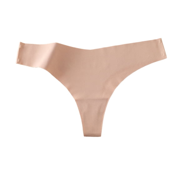 HEVIRGO Women Underwear Low-Waisted Ice Silk Seamless Cool Feeling Cotton Crotch Underpants Daily Briefs for Home Sleep